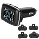thumbnail image 2 of Sistema de alarma inteligente de monitoreo de presión de neumáticos para encendedor de cigarrillos TPMS con 4 sensores internos, 2 of 14