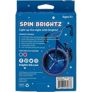 Spin Brightz LED Bicycle Spoke Tube Lights, Weather-Resistant, for 1 Wheel, Blue
