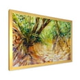 thumbnail image 2 of Designart 'Little Road in Deep Forest ' Traditional Framed Art Print, 2 of 4