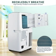 Portable Air Conditioner 12,000 BTU, Room AC with Cooling, Dehumidification, Fan 3 in 1,24 Hour Timer/Sleep Mode, Compact AC with Remote Control, Cools 550 Sq. Ft. for Room Garage