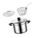 thumbnail image 2 of Cacerola de acero inoxidable, olla multiusos, mango ergonómico, utensilios de cocina doble manija, 2 of 9