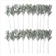 thumbnail image 2 of 20 Piezas de Hojas de Oreja de Cordero Flocadas Artificiales Dusty Tallos de Hojas de Roble Flocado Hoja, 2 of 5