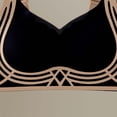 thumbnail image 5 of Jinhomg Wireless Soft Support Beauty Back Everyday Bras for Women Pull On Closure Solid Color for Daily Wear Lounge Sleep Seamless Comfort Support Black M, 5 of 6