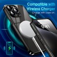 thumbnail image 6 of Crystal Clear Case for iPhone 15 Pro Max, [Not Yellowing] [Camera Protection] [Military Grade Drop Tested] Transparent Shockproof Protective Phone Soft Silicone Slim Cover, 6.7", Black, 6 of 16