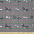 thumbnail image 2 of Ambesonne Purple Butterfly Fabric by the Yard Microfiber, Little Animals Art, 10 Yards, Grey Pink Dark Indigo, 2 of 2