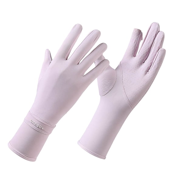 COMVALUE Women's UPF 50 Mesh Palm Touchscreen Driving Gloves for Sun Protection (Purple, One Size)
