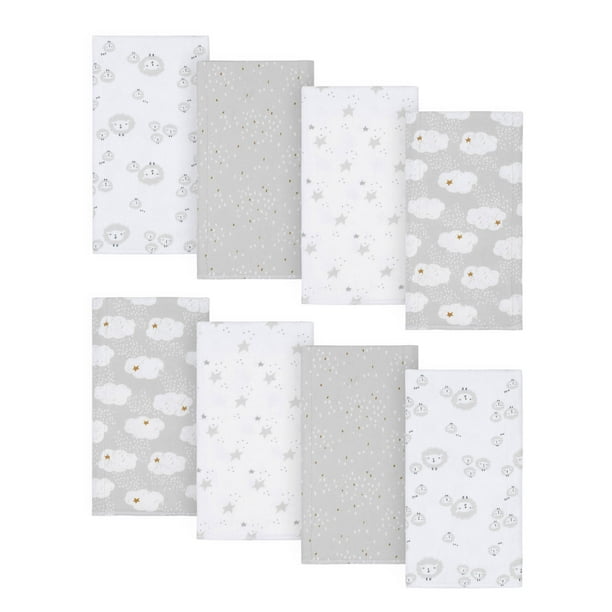 Gerber Gerber® Baby Boy or Girl Gender Neutral Flannel Burp Cloths, 8