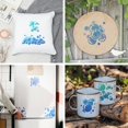 thumbnail image 6 of 9Pcs Painting Stencils Edge Stencils 5.9×5.9inch with Paint Brush Bubbles Block Pattern Craft Stencils Template, 6 of 9