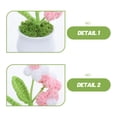 thumbnail image 3 of SHOWERORO Planta Artificial Tejida En Crochet Multicolor Para De Y Auto, 3 of 7