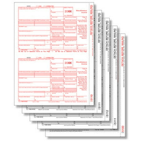 IRS Approved 1099-MISC Laser 4-part Tax Form Set