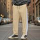 thumbnail image 1 of Ceisia Men's Trendy Solid Color Gift Elastic Drawstring Waist Casual Sport Trousers with Pockets, 1 of 7