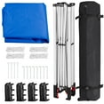thumbnail image 7 of Topeakmart 10x10 Ft Instant Pop Up Canopy with Roller Bag & Sandbags, Blue, 7 of 7
