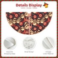 thumbnail image 3 of Sikiie record Skull rock Nativity Christmas Tree Skirt, Jesus Christian Winter Holiday Tree Mat Decoration(30-48IN)48", 3 of 6