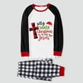 thumbnail image 2 of Pijamas familiares a juego de Navidad Silly Santa Christmas es para Jesús, conjunto de pijamas grises, 2 of 3