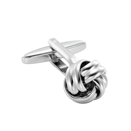 Mens Knot Cufflinks - Stunning Mens Nautical Knot Stainless Steel Cufflinks