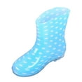 thumbnail image 3 of Mzoazpie Women's Rain Boots, Waterproof Non- Ankle-High Boots, Polka Dot Print Shoes Outdoor, 3 of 5