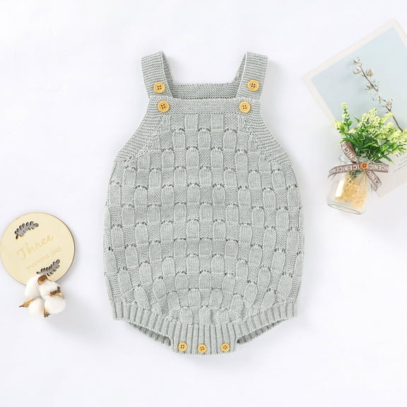 Baby Bodysuit 100%Cotton Solid Knit Newborn Boys Girl Jumpsuit Sleeveless Summer Toddler Infant Clothing Fashion Hollow Out Tops