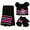 Black, Pink, variant on Disney Mickey Mouse Boys Winter Hat and Gloves Cold Weather Set, Age 4-7