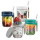 thumbnail image 1 of 4 Pack Overnight Oats Containers with Lids and Spoons, 12 Oz Glass Mason Overnight Oats Jars, Airtig, 1 of 5