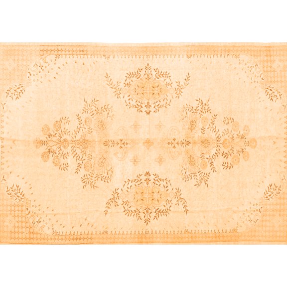 Ahgly Company Indoor Rectangle Persian Orange Traditional Area Rugs, 5' x 7'