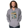 thumbnail image 4 of Cool Fighting Popeye Hard Knock Life Men Big & Tall Zip Hoodie Brisco Brands 4X, 4 of 5