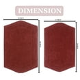 thumbnail image 4 of Home Weavers Waterford Collection 100% Cotton Non-Slip Bathroom Rug Set Machine Washable Bath Rug-21"x34", Bathroom Rug- 24"x40", Red Color 2 Piece Bath Rug set, 4 of 8