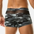 thumbnail image 5 of IWRICH Men's Mesh Sheer Boxer Shorts Camo Underwear Boxer Briefs Grey XL, 5 of 8