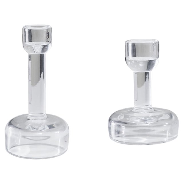 2 piezas de adornos navideños vintage, portavelas de cristal, adornos navideños
