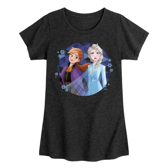 Disney Frozen 2 - Anna & Elsa - Toddler & Youth Girls Short Sleeve Graphic T-Shirt