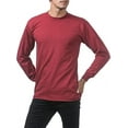 thumbnail image 4 of Pro Club Men's 3-Pack Heavyweight Cotton Long Sleeve Crew Neck T-Shirt, 4 of 5