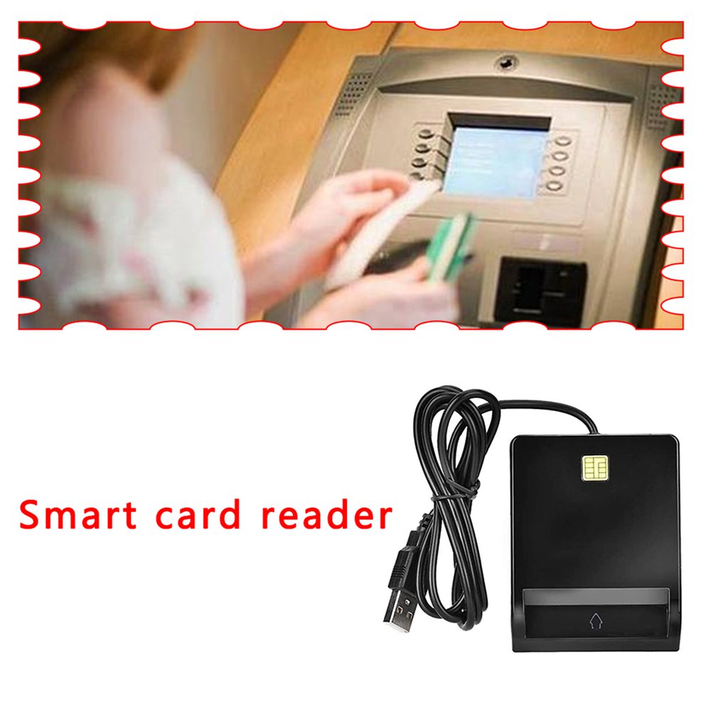 Usb Sim Smart Card Reader Bank Card Ic / Id Emv Tf Mmc