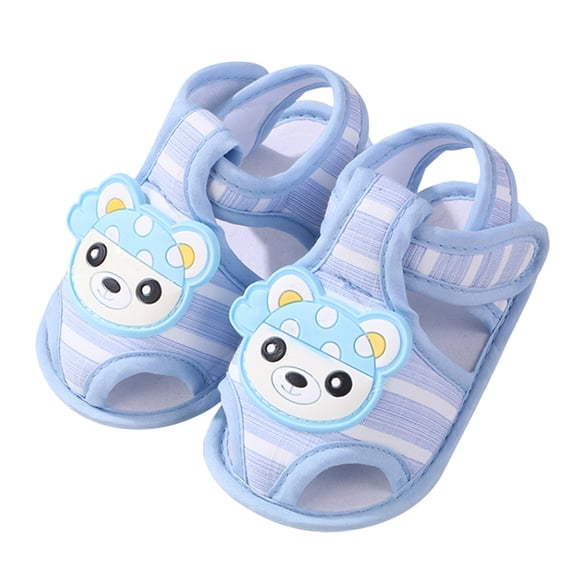 MKHSQHDG Baby Sandals 0-3 Months Baby Girls Boys Soft Toddler Shoes Toddler Walkers Shoes Cartoon Bear Princess Shoes Sandals 0-6 Months