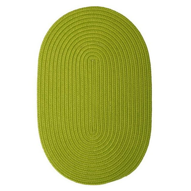 Colonial Mills Rug BR65R024X120 Boca Raton - Bright Green 2 ft. x 10 ft. Braided Rug