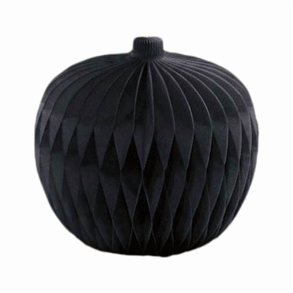 Paper Honeycomb Pumpkin Decoration, Black, 7.8", Halloween by Way To Celebrate