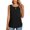 Black, variant on Babysbule Women Summer Tops Shirts Fashion Women Causal Round Neck Solid Color Sleeveless Elegant T-Shirt Summer Tank Tops