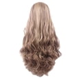 thumbnail image 2 of DOPI Women Blonde Gradient Long Curly Wig Synthetic Wavy Hair Heat Resistant Wigs, 2 of 3