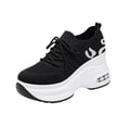 thumbnail image 3 of Willtoo Orthopedic Shoes for Women Wedge Platform Sneakers, Breathable Knit Mesh Lace‑Up Arch Support Walking Shoes, Non Slip Thick Sole Casual Fashion Sneakers, 3 of 6