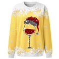thumbnail image 4 of SJLDQY Womens Sweatshirt Xmas Graphic Sparkly Sweatshirts for Women Trendy Hoodies Long Sleeve Fashion Crewneck Tops 2025 Fall Winter Clothes, 4 of 5