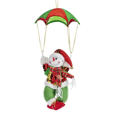 

Home Savings Clearance! ZCFZJW Christmas Parachute Snowman Claus Doll Shopping Mall Window Ceiling Hanging Christmas Decorations Gifts As show