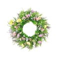 thumbnail image 1 of yuksok Couronne Florale Porte d'Entrée Décorative Suspendue Guirlande de Fleurs d'Été Couronnes de Printemps, 1 of 9