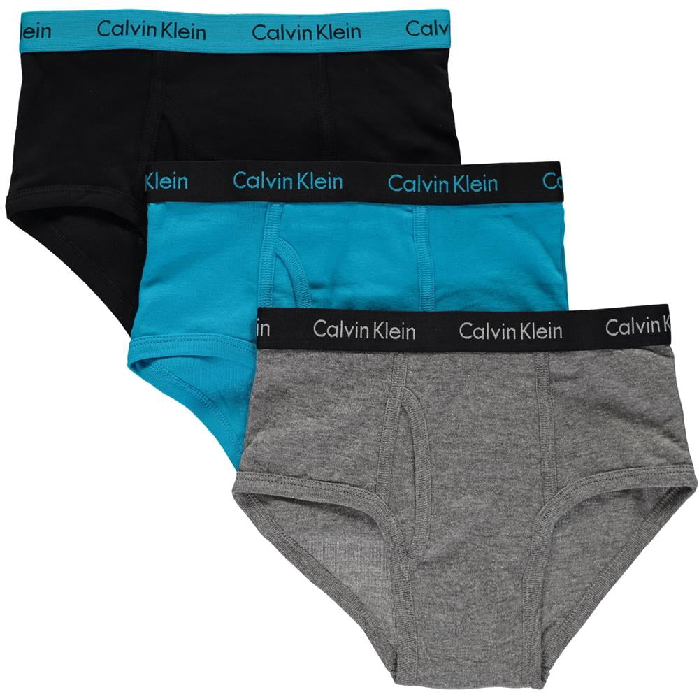 Calvin Klein - Calvin Klein Boys 4-14 Solid 3-Pack Briefs - Walmart.com ...