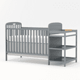 thumbnail image 4 of Goldzone 3-in-1 Convertible Baby Crib with Changing Table,Storm Gray, 4 of 13