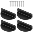 thumbnail image 2 of 4 tiradores semicirculares sencillos de lujo para armarios y puertas., 2 of 8