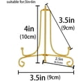 thumbnail image 3 of LIONWEI LIONWELI 4 Inch Gold Iron Plate Stand Holder Easel Display Stand for Plate?Picture?Photo and More,4 pcs., 3 of 7