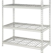 Juggernaut Storage 60W x 24D x 72H 5-Shelf Steel Shelving, White