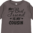 thumbnail image 4 of Inktastic My Best Friend is My Cousin with Hearts Boys or Girls Long Sleeve Toddler T-Shirt, 4 of 5