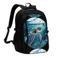 thumbnail image 1 of Balery Watercolor Turtle4 Mochila con carga USB para hombre y mujer - Mochila impermeable y antirrobo para portátil con puerto USB para viajes, trabajo, estudios y universidad, 1 of 7