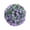 A1 Blue, variant on Green Artificial Hanging Flower Ball, 7.8 Inch Faux Floral Sphere, Realistic Plastic Decoration for Garden Porch