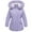 Purple, variant on Aideaone Girls Winter Coats Heavyweight Kids Outerwear Warm Parka Puffer Jacket with Hood Pink 5-12Y