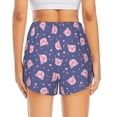 thumbnail image 4 of Uemuo Cute Pig Pattern Women's Athletic Shorts High Waisted Running Shorts with Liner Pockets Gym Elastic Workout Shorts-Medium, 4 of 9